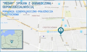 PORADNIA GINEKOLOGICZNO-POŁOŻNICZA - "MEDAR" SPÓŁKA Z OGRANICZONĄ ODPOWIEDZIALNOŚCIĄ - UL. WIELUŃSKA 28,  CZĘSTOCHOWA