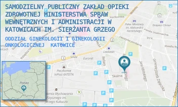 ODDZIAŁ GINEKOLOGII I GINEKOLOGII ONKOLOGICZNEJ - SAMODZIELNY PUBLICZNY ZAKŁAD OPIEKI ZDROWOTNEJ MINISTERSTWA SPRAW WEWNĘTRZNYCH I ADMINISTRACJI W KATOWICACH IM. SIERŻANTA GRZEGO - UL. BARTOSZA GŁOWACKIEGO 10,  KATOWICE