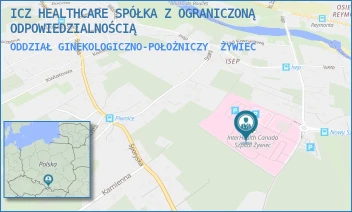 ODDZIAŁ GINEKOLOGICZNO-POŁOŻNICZY - ICZ HEALTHCARE SPÓŁKA Z OGRANICZONĄ ODPOWIEDZIALNOŚCIĄ - UL. POLA LISICKICH 80,  ŻYWIEC