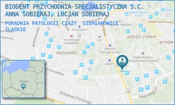 PORADNIA PATOLOGII CIĄŻY - BIODENT PRZYCHODNIA SPECJALISTYCZNA S.C. ANNA SOBIERAJ, LUCJAN SOBIERAJ - WRÓBLEWSKIEGO 67,  SIEMIANOWICE ŚLĄSKIE