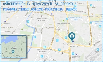 PORADNIA GINEKOLOGICZNO-POŁOŻNICZA - OŚRODEK USŁUG MEDYCZNYCH "ALERGOKOL" - UL. 3 MAJA 31,  RYBNIK