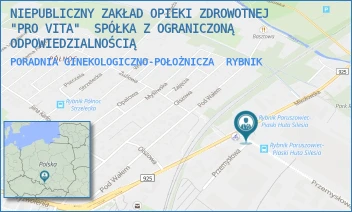 PORADNIA GINEKOLOGICZNO-POŁOŻNICZA - NIEPUBLICZNY ZAKŁAD OPIEKI ZDROWOTNEJ "PRO VITA"  SPÓŁKA Z OGRANICZONĄ ODPOWIEDZIALNOŚCIĄ - UL. MIKOŁOWSKA 94,  RYBNIK