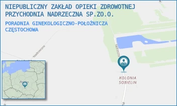 PORADNIA GINEKOLOGICZNO-POŁOŻNICZA - NIEPUBLICZNY ZAKŁAD OPIEKI ZDROWOTNEJ PRZYCHODNIA NADRZECZNA SP.ZO.O. - UL. NADRZECZNA 32A,  CZĘSTOCHOWA