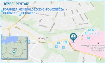 PORADNIA GINEKOLOGICZNO-POŁOŻNICZA - KATOWICE - JÓZEF PENTAK - ZIOŁOWA  45-47,  KATOWICE