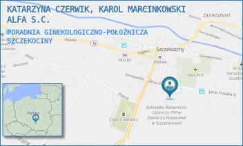 PORADNIA GINEKOLOGICZNO-POŁOŻNICZA - ALFA CZERWIK MARCINKOWSKI SPÓŁKA KOMANDYTOWA - AL. JANA PAWŁA II 6,  SZCZEKOCINY