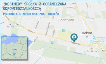 PORADNIA GINEKOLOGICZNA - "KOBIMED" SPÓŁKA Z OGRANICZONĄ ODPOWIEDZIALNOŚCIĄ - UL. CENTRALNA 12,  KOBIÓR