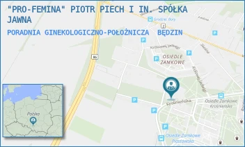 PORADNIA GINEKOLOGICZNO-POŁOŻNICZA - "PRO-FEMINA" PIOTR PIECH I IN. SPÓŁKA JAWNA - UL. KROŚNIEŃSKA 1,  BĘDZIN