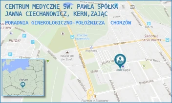 PORADNIA GINEKOLOGICZNO-POŁOŻNICZA - CENTRUM MEDYCZNE ŚW. PAWŁA SPÓŁKA JAWNA CIECHANOWICZ, KERN,ZAJĄC - UL. ŚW. PAWŁA 11,  CHORZÓW