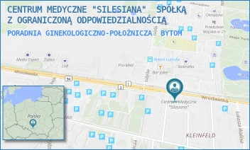 PORADNIA GINEKOLOGICZNO-POŁOŻNICZA - CENTRUM MEDYCZNE "SILESIANA"  SPÓŁKĄ Z OGRANICZONĄ ODPOWIEDZIALNOŚCIĄ - UL. WROCŁAWSKA 78,  BYTOM