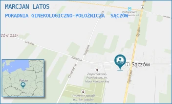 PORADNIA GINEKOLOGICZNO-POŁOŻNICZA - MARCJAN LATOS - UL. OGRODOWA 5,  SĄCZÓW