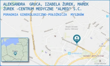 PORADNIA GINEKOLOGICZNO-POŁOŻNICZA - ALEKSANDRA  GRUCA, IZABELA ŻUREK, MAREK ŻUREK -CENTRUM MEDYCZNE "ALMED" S.C. - UL. STRAŻACKA 48,  MYSZKÓW