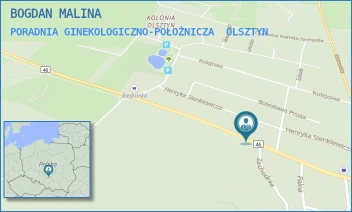 PORADNIA GINEKOLOGICZNO-POŁOŻNICZA - BOGDAN MALINA - UL. ŻWIRKI I WIGURY 36,  OLSZTYN
