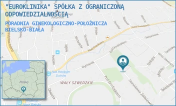 PORADNIA GINEKOLOGICZNO-POŁOŻNICZA - "EUROKLINIKA" SPÓŁKA Z OGRANICZONĄ ODPOWIEDZIALNOŚCIĄ - UL. ŻÓŁKIEWSKIEGO 40,  BIELSKO-BIAŁA