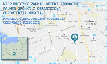 PORADNIA GINEKOLOGICZNO-POŁOŻNICZA - NIEPUBLICZNY ZAKŁAD OPIEKI ZDROWOTNEJ FALMED SPÓŁKA Z OGRANICZONĄ ODPOWIEDZIALNOŚCIĄ - UL. KRÓTKA 4,  CZECHOWICE-DZIEDZICE