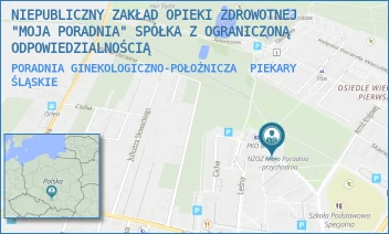 PORADNIA GINEKOLOGICZNO-POŁOŻNICZA - NIEPUBLICZNY ZAKŁAD OPIEKI ZDROWOTNEJ "MOJA PORADNIA" SPÓŁKA Z OGRANICZONĄ ODPOWIEDZIALNOŚCIĄ - UL. CICHA 23,  PIEKARY ŚLĄSKIE