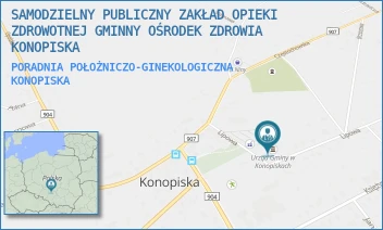 PORADNIA POŁOŻNICZO-GINEKOLOGICZNA - SAMODZIELNY PUBLICZNY ZAKŁAD OPIEKI ZDROWOTNEJ GMINNY OŚRODEK ZDROWIA KONOPISKA - UL. LIPOWA 3,  KONOPISKA