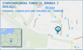 PORADNIA GINEKOLOGICZNO-POŁOŻNICZA - STAROCHORZOWSKA FUNDACJA ZDROWIA I EKOLOGII - UL. NARUTOWICZA 3,  CHORZÓW