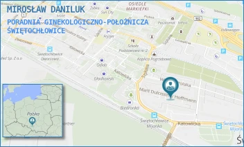 PORADNIA GINEKOLOGICZNO-POŁOŻNICZA - MIROSŁAW DANILUK - UL. MARII DULCISSIMY HOFFMANN 7,  ŚWIĘTOCHŁOWICE