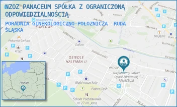 PORADNIA GINEKOLOGICZNO-POŁOZNICZA - NZOZ PANACEUM SPÓŁKA Z OGRANICZONĄ ODPOWIEDZIALNOŚCIĄ - UL. SOLIDARNOSCI 12,  RUDA ŚLĄSKA