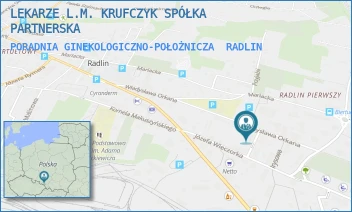 PORADNIA GINEKOLOGICZNO-POŁOŻNICZA - LEKARZE L.M. KRUFCZYK SPÓŁKA PARTNERSKA - UL. WŁADYSŁAWA ORKANA 10,  RADLIN