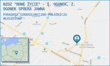 PORADNIA GINEKOLOGICZNO-POŁOŻNICZA - NZOZ "NOWE ŻYCIE" - I. OGONEK, Z. OGONEK SPÓŁKA JAWNA - MLECZARSKA 11,  WŁOSZCZOWA
