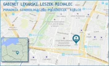 PORADNIA GINEKOLOGICZNO-POŁOŻNICZA - GABINET LEKARSKI LESZEK MICHALEC - WARSZAWSKA 21/17,  KIELCE