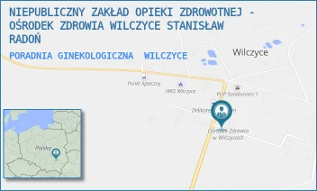 PORADNIA GINEKOLOGICZNA - NIEPUBLICZNY ZAKŁAD OPIEKI ZDROWOTNEJ - OŚRODEK ZDROWIA WILCZYCE STANISŁAW RADOŃ - WILCZYCE 173,  WILCZYCE