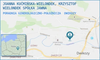 PORADNIA GINEKOLOGICZNO-POŁOŻNICZA - JOANNA KUĆMIŃSKA-WIELONDEK, KRZYSZTOF WIELONDEK SPÓŁKA JAWNA - SPÓŁDZIELCZA 9,  DWIKOZY