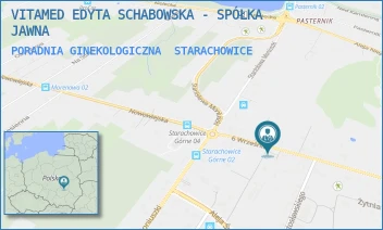PORADNIA GINEKOLOGICZNA - VITAMED EDYTA SCHABOWSKA - SPÓŁKA JAWNA - 6-GO WRZEŚNIA 109,  STARACHOWICE