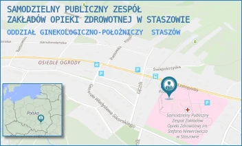 ODDZIAŁ GINEKOLOGICZNO-POŁOŻNICZY - SAMODZIELNY PUBLICZNY ZESPÓŁ ZAKŁADÓW OPIEKI ZDROWOTNEJ W STASZOWIE - 11 LISTOPADA 78,  STASZÓW