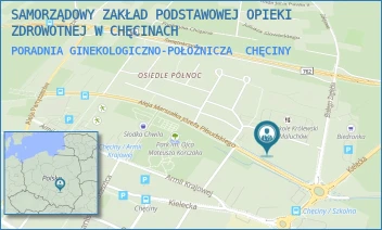 PORADNIA GINEKOLOGICZNO-POŁOŻNICZA - SAMORZĄDOWY ZAKŁAD PODSTAWOWEJ OPIEKI ZDROWOTNEJ W CHĘCINACH - OSIEDLE PÓŁNOC 10,  CHĘCINY