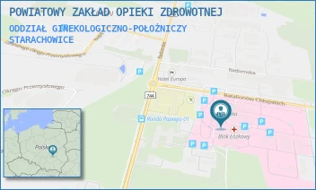 ODDZIAŁ GINEKOLOGICZNO-POŁOŻNICZY - POWIATOWY ZAKŁAD OPIEKI ZDROWOTNEJ - BATALIONÓW CHŁOPSKICH 6,  STARACHOWICE