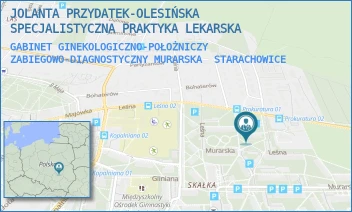 GABINET GINEKOLOGICZNO-POŁOŻNICZY ZABIEGOWO-DIAGNOSTYCZNY MURARSKA - JOLANTA PRZYDATEK-OLESIŃSKA SPECJALISTYCZNA PRAKTYKA LEKARSKA - MURARSKA 14/103/107,  STARACHOWICE