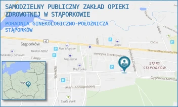 PORADNIA GINEKOLOGICZNO-POŁOŻNICZA - SAMODZIELNY PUBLICZNY ZAKŁAD OPIEKI ZDROWOTNEJ W STĄPORKOWIE - SŁOWACKIEGO 2,  STĄPORKÓW