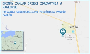 PORADNIA GINEKOLOGICZNO-POŁOŻNICZA PAWŁÓW - GMINNY ZAKŁAD OPIEKI ZDROWOTNEJ W PAWŁOWIE - 56,  PAWŁÓW