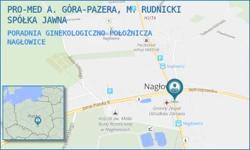 PORADNIA GINEKOLOGICZNO POŁOŻNICZA - PRO-MED A. GÓRA-PAZERA, M. RUDNICKI SPÓŁKA JAWNA - PARKOWA 2,  NAGŁOWICE