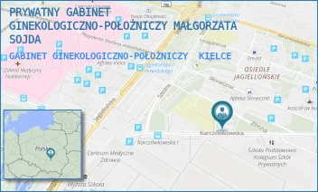 GABINET GINEKOLOGICZNO-POŁOŻNICZY - PRYWATNY GABINET GINEKOLOGICZNO-POŁOŻNICZY MAŁGORZATA SOJDA - KARCZÓWKOWSKA 36,  KIELCE