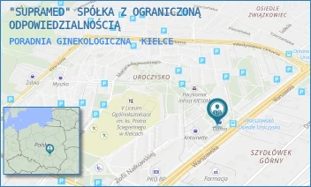 PORADNIA GINEKOLOGICZNA - "SUPRAMED" SPÓŁKA Z OGRANICZONĄ ODPOWIEDZIALNOŚCIĄ - WARSZAWSKA 151,  KIELCE