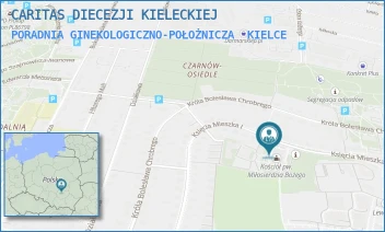 PORADNIA GINEKOLOGICZNO-POŁOŻNICZA - CARITAS DIECEZJI KIELECKIEJ - KSIĘCIA MIESZKA I 48C,  KIELCE