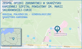 ODDZIAŁ POŁOŻNICZO - GINEKOLOGICZNY - ZESPÓŁ OPIEKI ZDROWOTNEJ W SKARŻYSKU-KAMIENNEJ SZPITAL POWIATOWY IM. MARII SKŁODOWSKIEJ-CURIE - SZPITALNA 1,  SKARŻYSKO-KAMIENNA