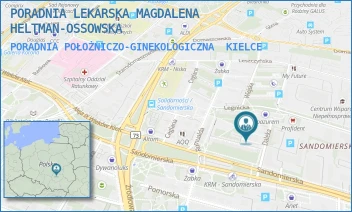 PORADNIA POŁOŻNICZO-GINEKOLOGICZNA - PORADNIA LEKARSKA MAGDALENA HELTMAN-OSSOWSKA - DALEKA 5,  KIELCE