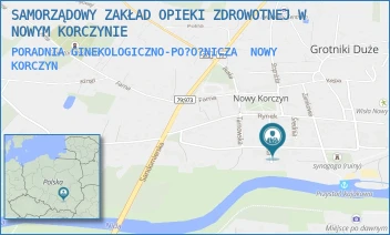 PORADNIA GINEKOLOGICZNO-PO?O?NICZA - SAMORZĄDOWY ZAKŁAD OPIEKI ZDROWOTNEJ W NOWYM KORCZYNIE - ZAŚCIANEK 2,  NOWY KORCZYN