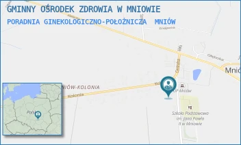 PORADNIA GINEKOLOGICZNO-POŁOŻNICZA - GMINNY OŚRODEK ZDROWIA W MNIOWIE - CENTRALNA 6,  MNIÓW