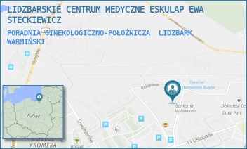 PORADNIA GINEKOLOGICZNO-POŁOŻNICZA - LIDZBARSKIE CENTRUM MEDYCZNE ESKULAP EWA STECKIEWICZ - ALEKSANDRA ŚWIĘTOCHOWSKIEGO 7B,  LIDZBARK WARMIŃSKI
