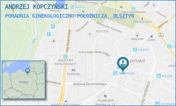 PORADNIA GINEKOLOGICZNO-POŁOŻNICZA - ANDRZEJ KOPCZYŃSKI - JAGIELLOŃSKA 22,  OLSZTYN