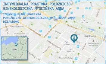 INDYWIDUALNA PRAKTYKA POŁOŻNICZO-GINEKOLOGICZNA MYŚLIŃSKA ANNA - INDYWIDUALNA PRAKTYKA POŁOŻNICZO GINEKOLOGICZNA MYŚLIŃSKA ANNA - TYLNA 7,  DZIAŁDOWO