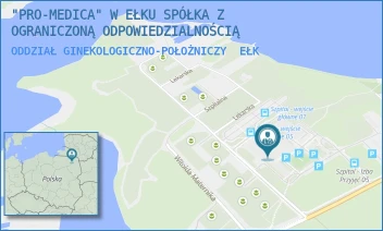 ODDZIAŁ GINEKOLOGICZNO-POŁOŻNICZY - "PRO-MEDICA" W EŁKU SPÓŁKA Z OGRANICZONĄ ODPOWIEDZIALNOŚCIĄ - BARANKI 24,  EŁK