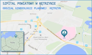 ODDZIAŁ GINEKOLOGII PLANOWEJ - SZPITAL POWIATOWY W KĘTRZYNIE - M.C. SKŁODOWSKIEJ 2,  KĘTRZYN