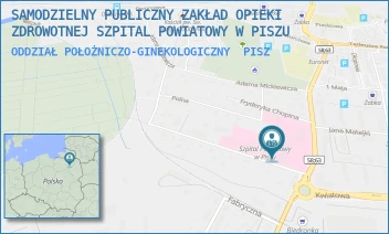 ODDZIAŁ POŁOŻNICZO-GINEKOLOGICZNY - SAMODZIELNY PUBLICZNY ZAKŁAD OPIEKI ZDROWOTNEJ SZPITAL POWIATOWY W PISZU - SIENKIEWICZA 2,  PISZ