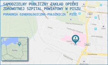 PORADNIA GINEKOLOGICZNO-POŁOŻNICZA - SAMODZIELNY PUBLICZNY ZAKŁAD OPIEKI ZDROWOTNEJ SZPITAL POWIATOWY W PISZU - SIENKIEWICZA 2,  PISZ